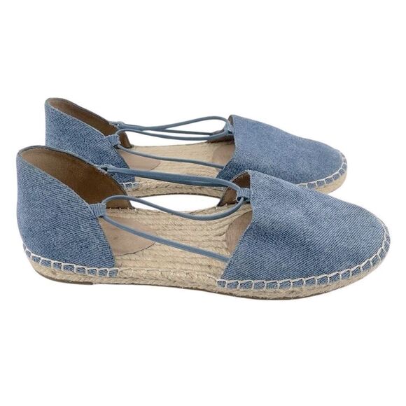 Eileen Fisher Women’s Lee Denim Blue Espadrille Flats | Size 7 Casual Slip-On - Picture 3 of 17